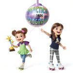 Scoochie & Skiddles Rollerskating eBook for Kids-0