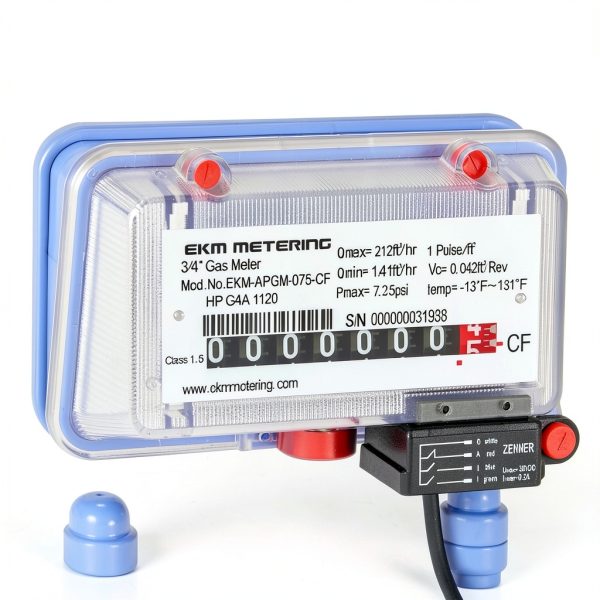 3/4" Gas Meter by EKM Metering Inc. Aluminum Pulse Output APGM-075-CF-2